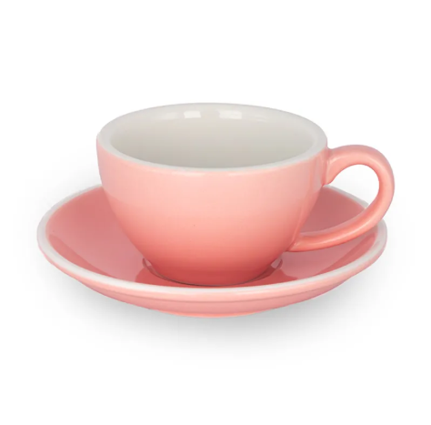 Epic Cup & Saucer Latte 180ml Pink